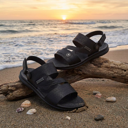 Black Casual Sandals for Men