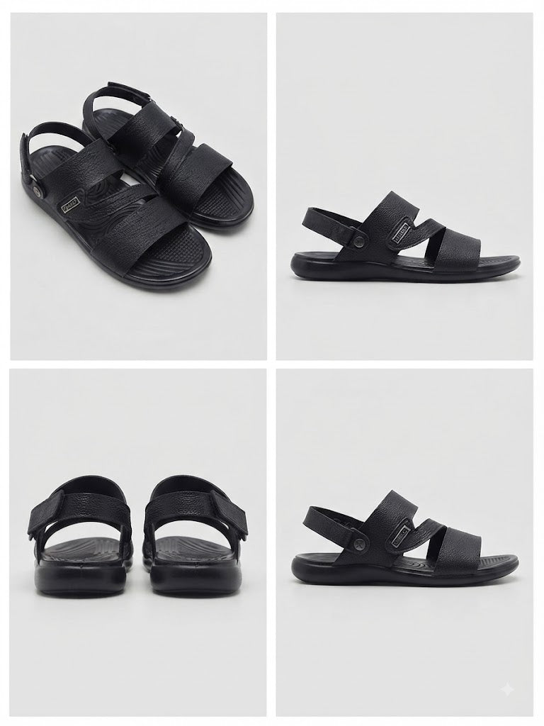 Black Casual Sandals for Men